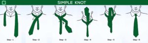 Simple tie knot (Oriental Knot)