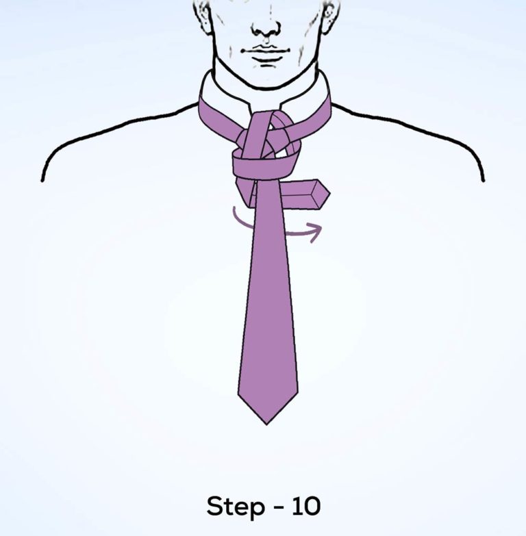 Trinity knot step 10