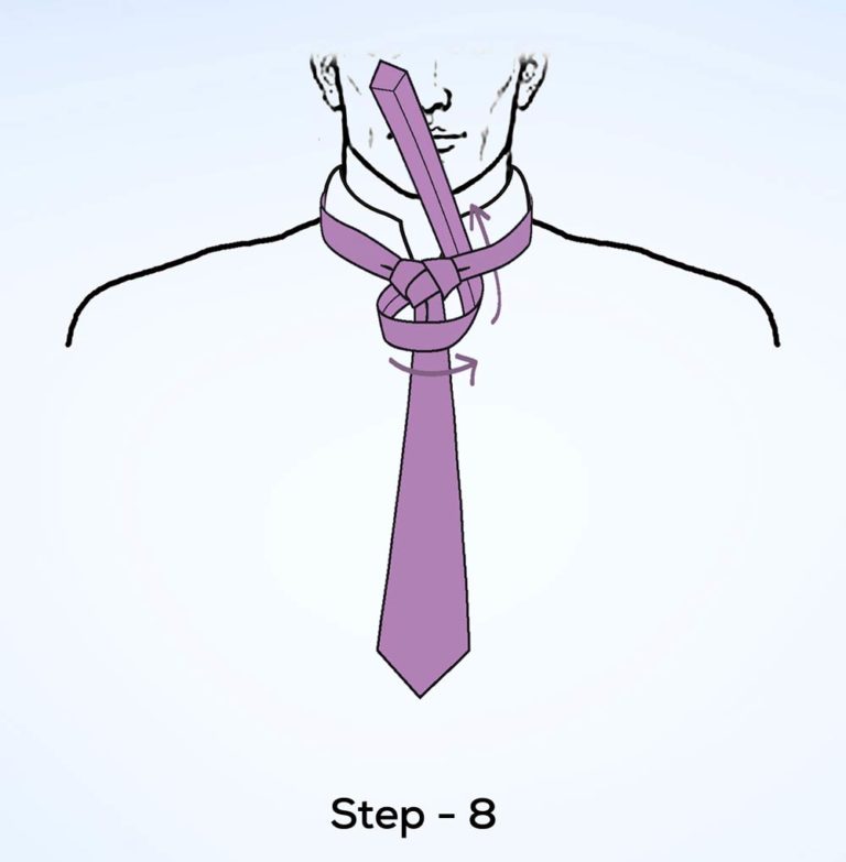 Trinity knot step 8