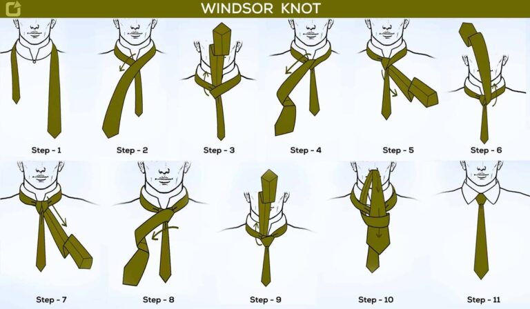 How to tie a tie windsor Knot, Full Windsor Knot, Double Windsor