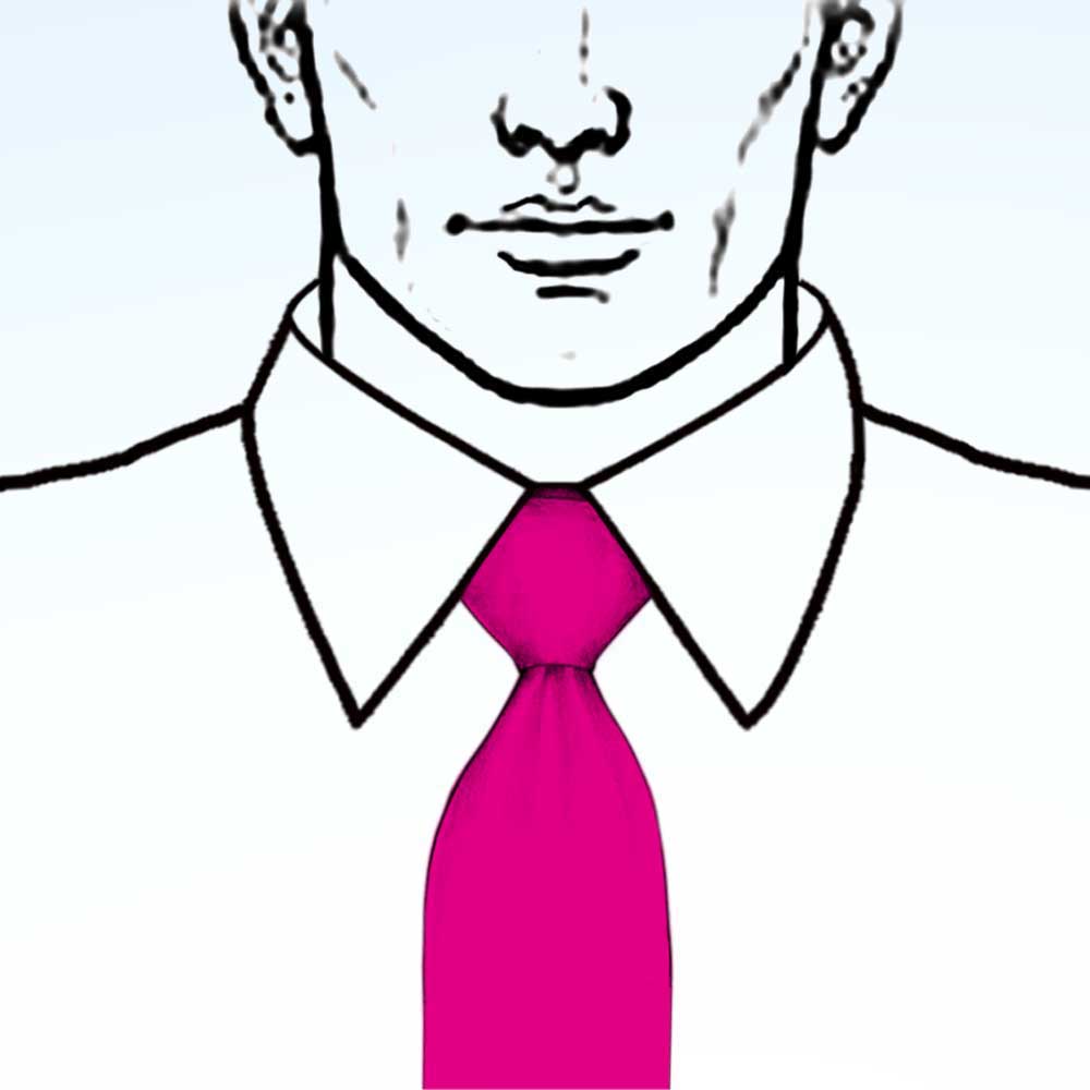 How to tie a tie Pratt knot