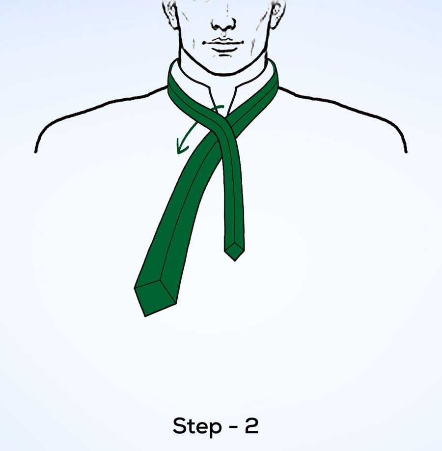 simple knot step 2