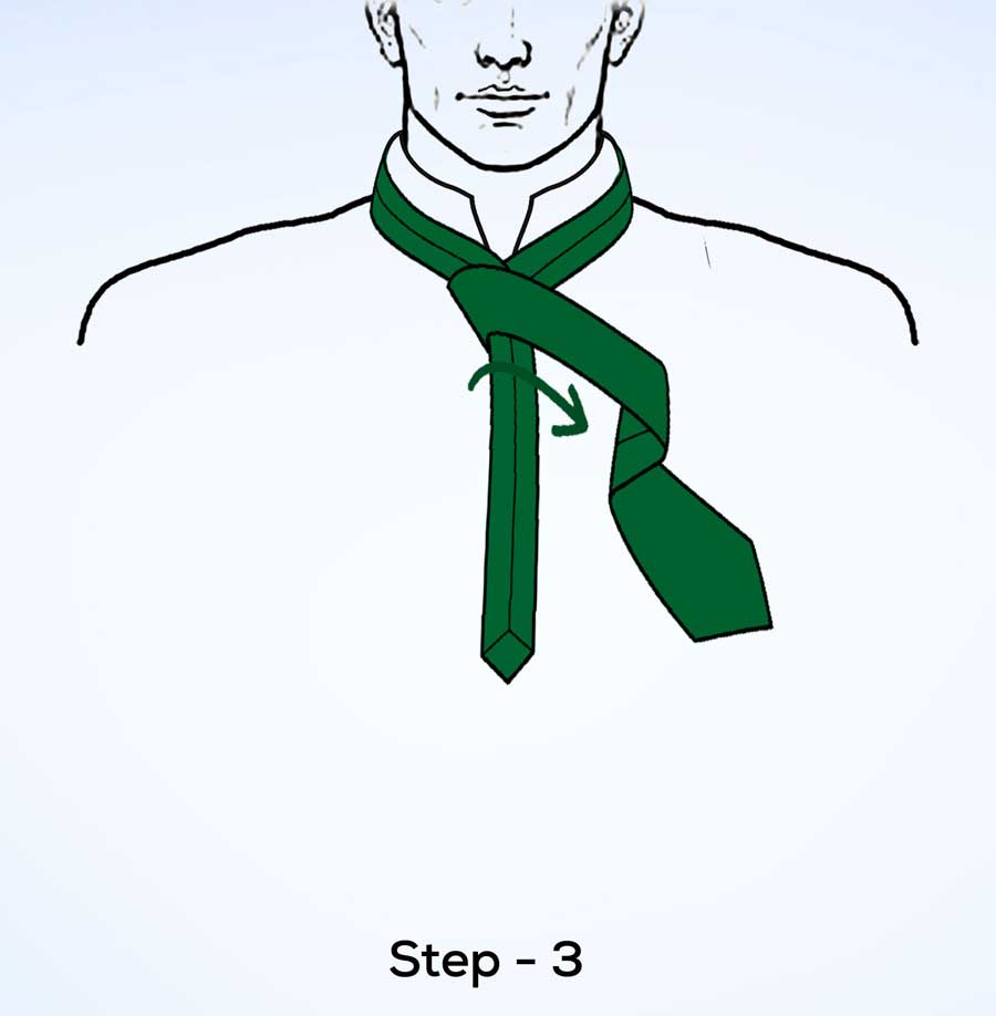 simple knot step 3