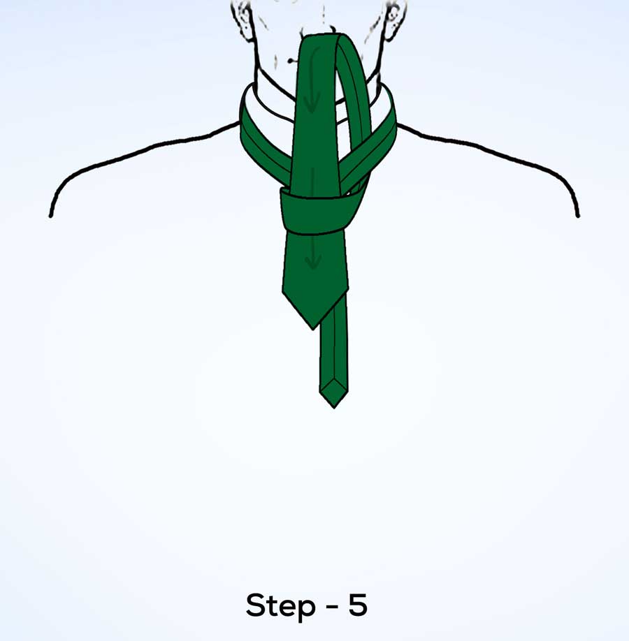 simple knot step 5
