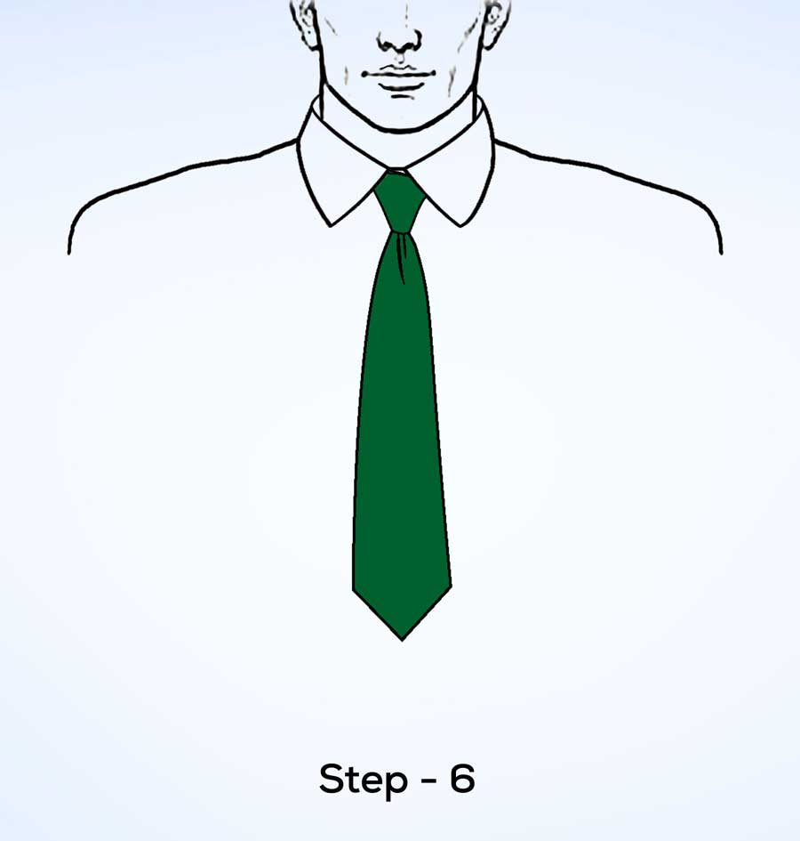 simple knot step 6