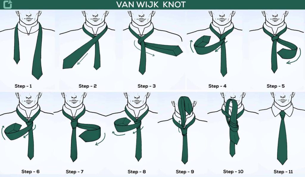 Van Wijk Knot | How to Tie a Tie Van Wijk Knot Tutorial - nexoye
