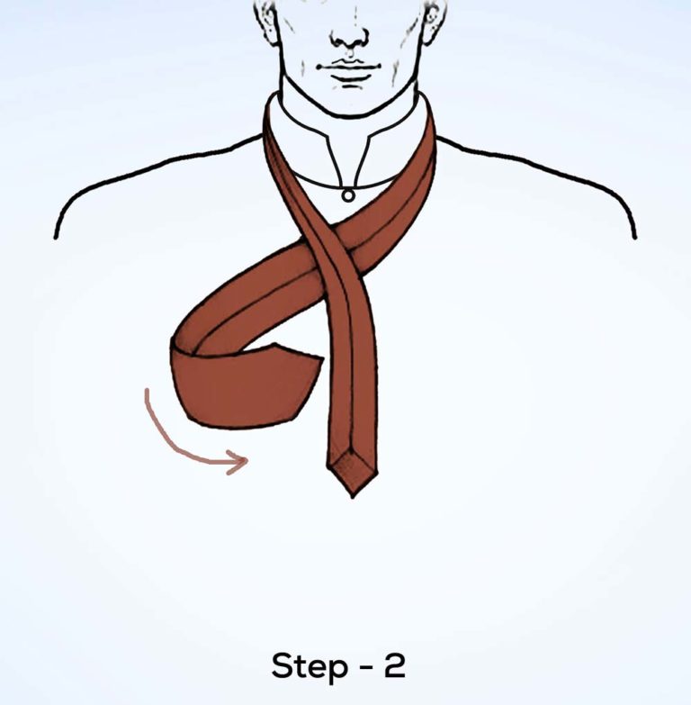 St. andrew knot step 2