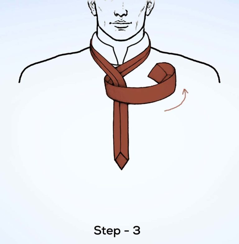 St. andrew knot step 3
