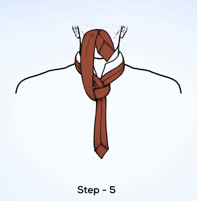St. andrew knot step 5