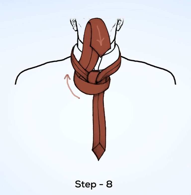 St. andrew knot step 8