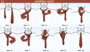 How to tie a st.  Andrew Knott