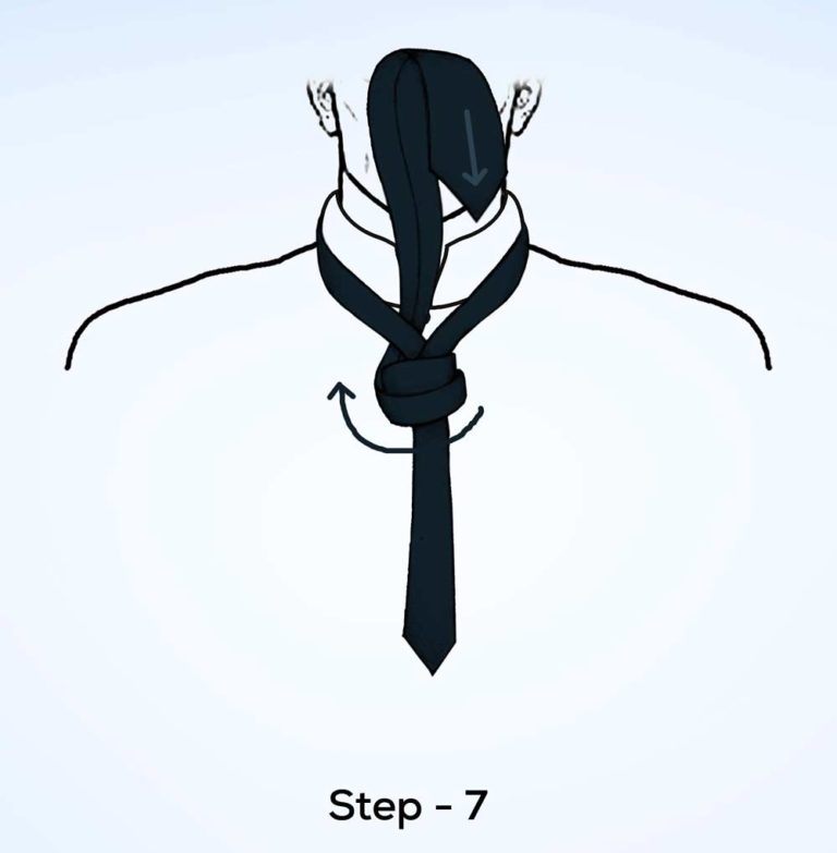 Victoria knot step 7