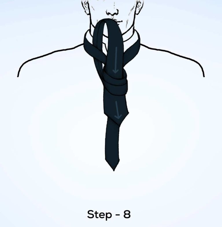 Victoria knot step 8