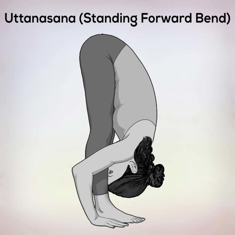 Uttanasana Standing Forward Bend Steps Benefits Precautions Nexoye