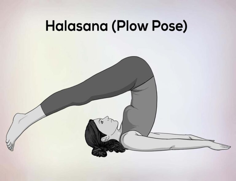 Halasana plough pose steps benefits precautions nexoye