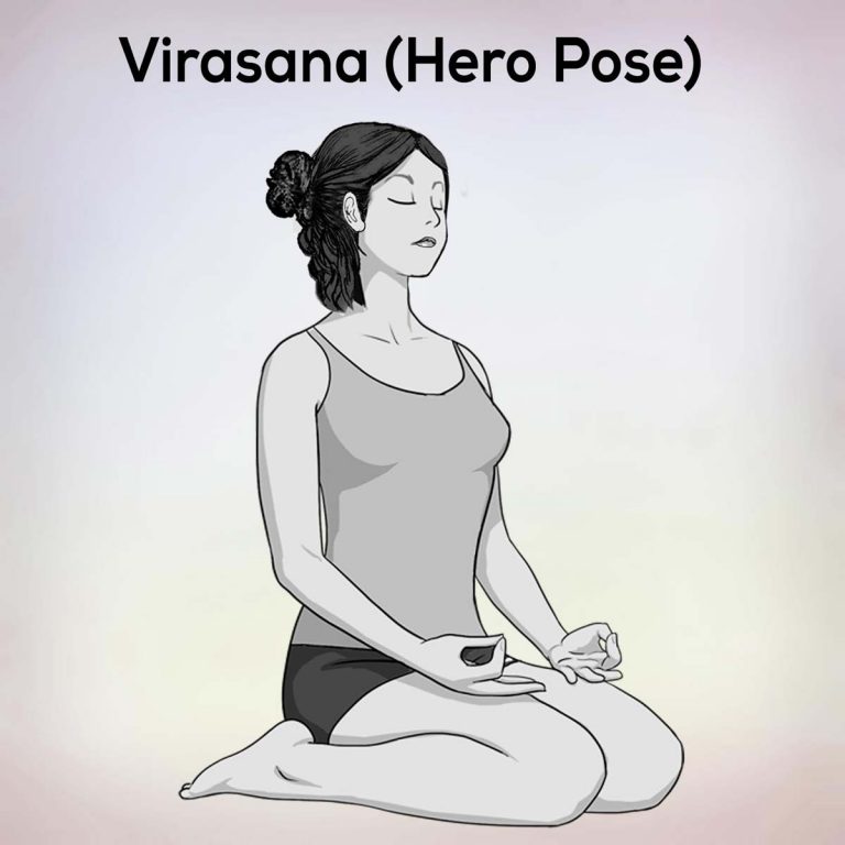 Virasana Hero Pose Steps Benefits Precautions- nexoye