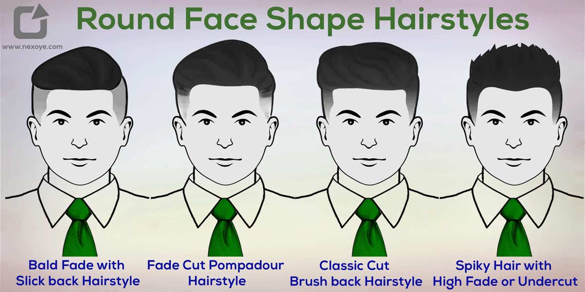mens hairstyle for round face shape