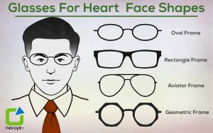 glasses for heart shaped face 