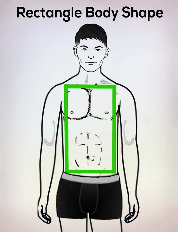 Rectangle Male Body Shape