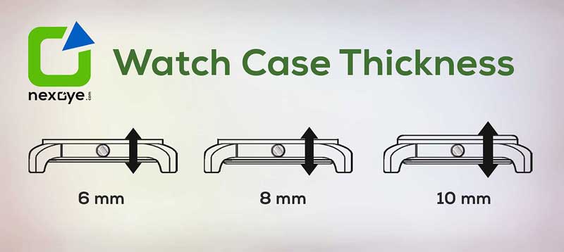 Watch case thickness, Right Size Watch for Your Wrist wristwatch for Men guide