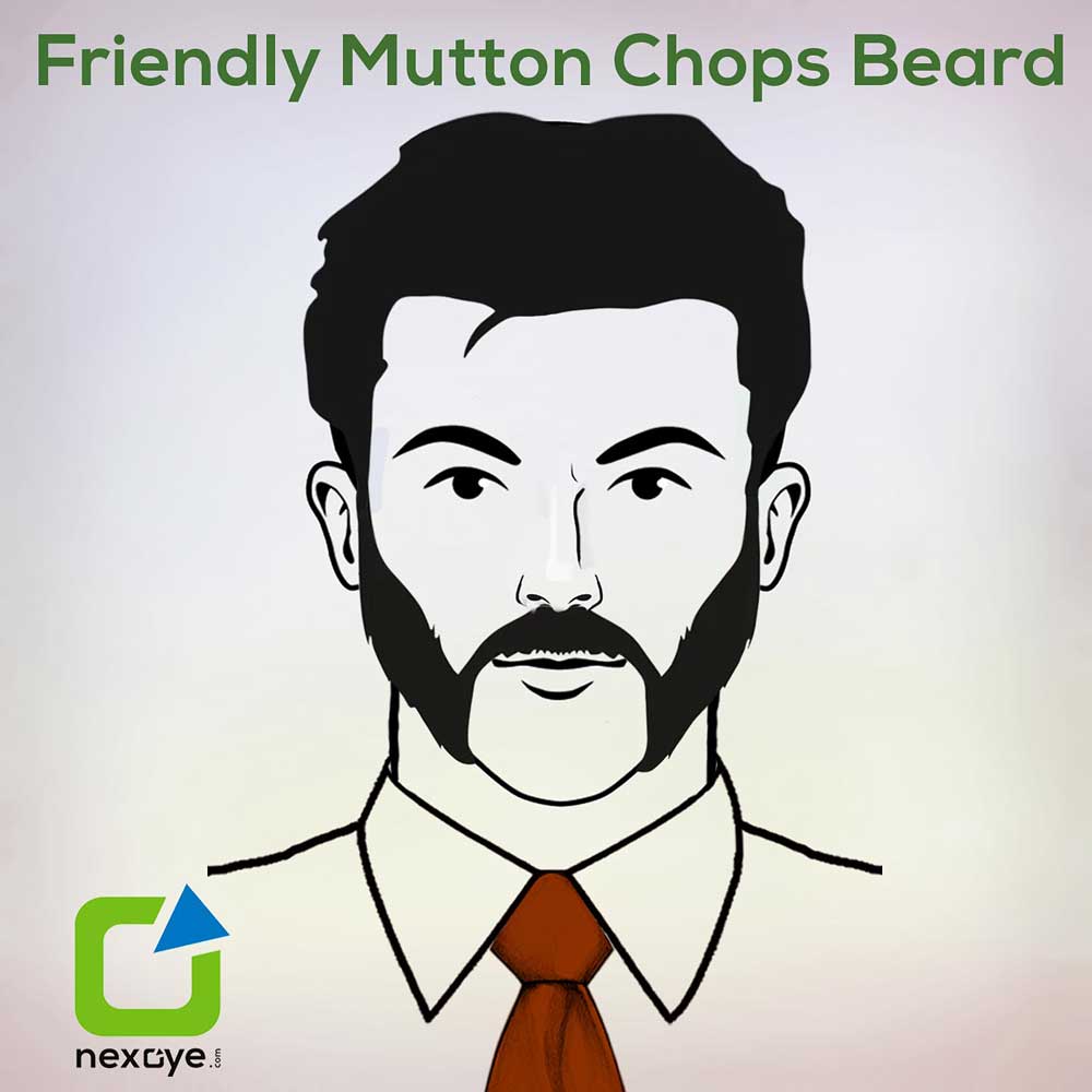 Friendly Mutton Chops Beard
