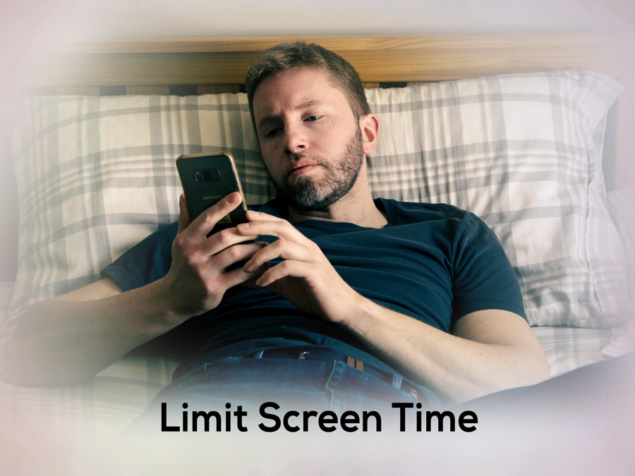 Tips to Sleeping Better At Night first limit screen time