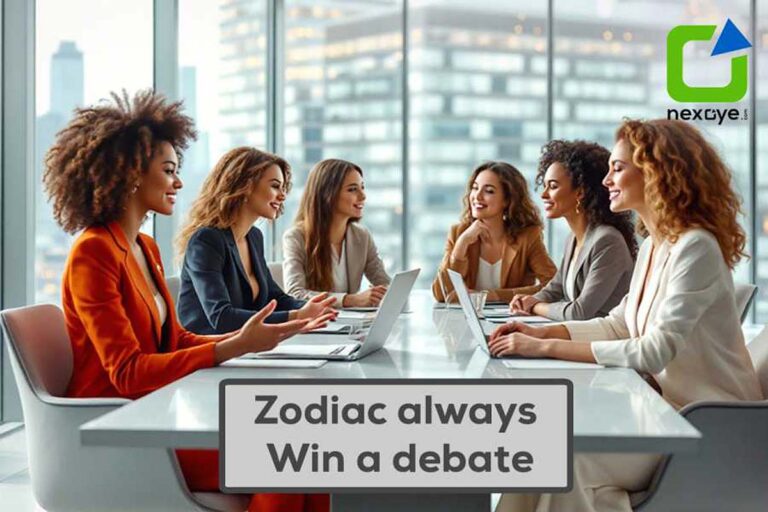 Zodiac always win a debate graphic highlighting signs skilled in winning debates.