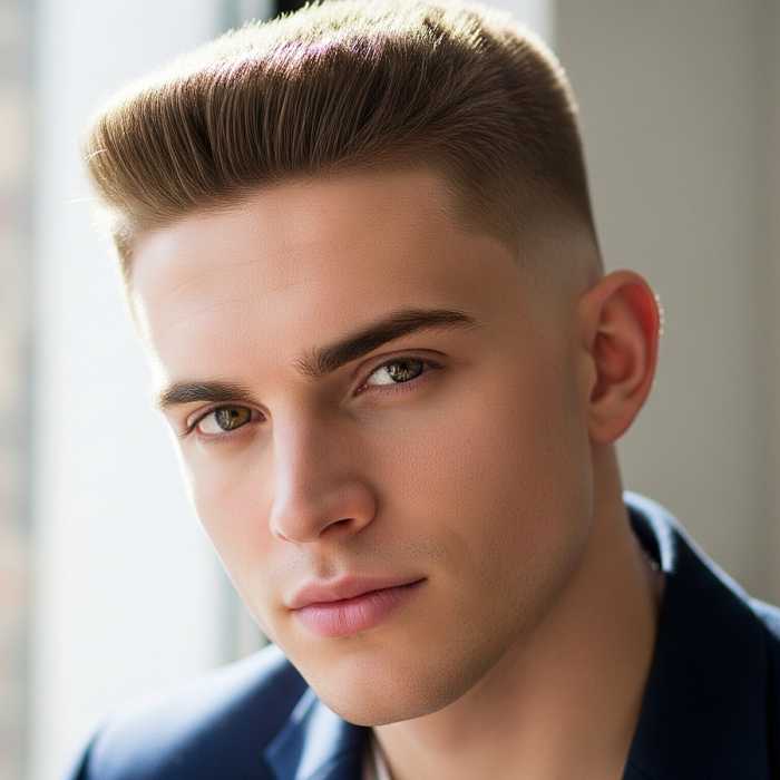Flat Top and Low Skin Fade Hair Style