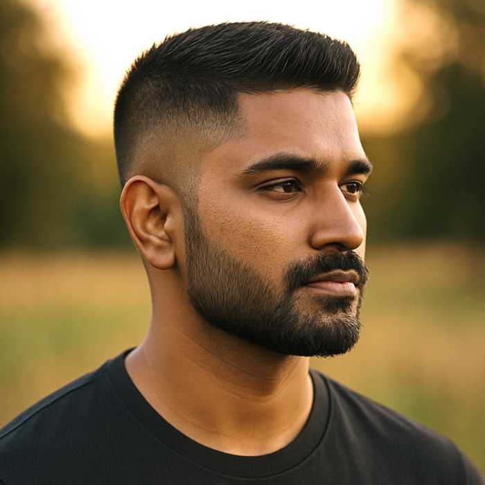 Try a High Fade with a Crew Cut