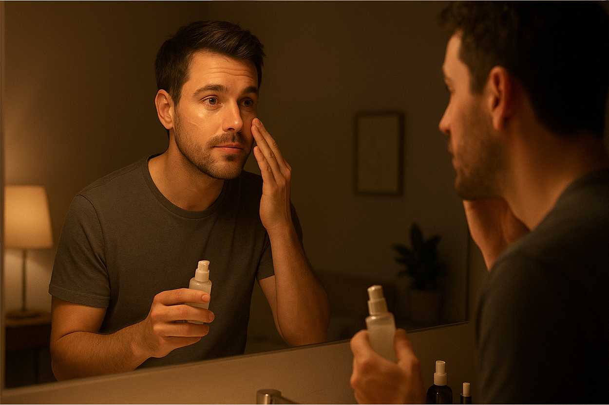 Men’s anti-aging grooming tips, skincare routine, diet, exercise for youthful look