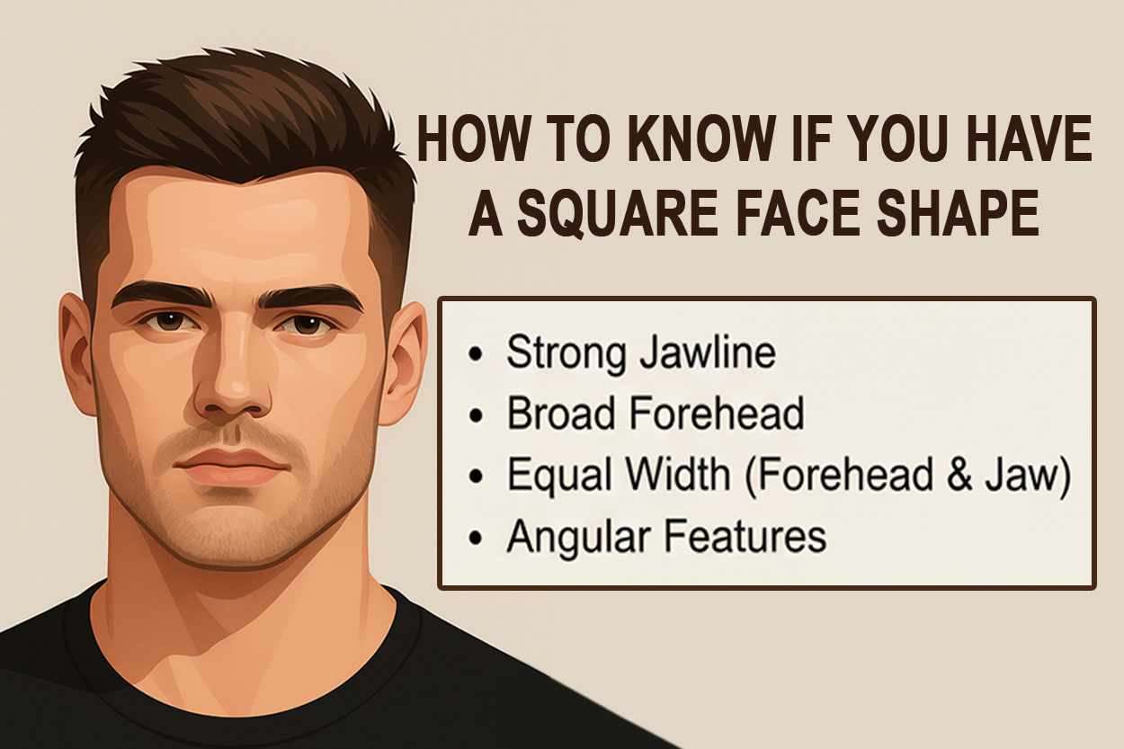 square face shape men, how to know if you have a square face shape