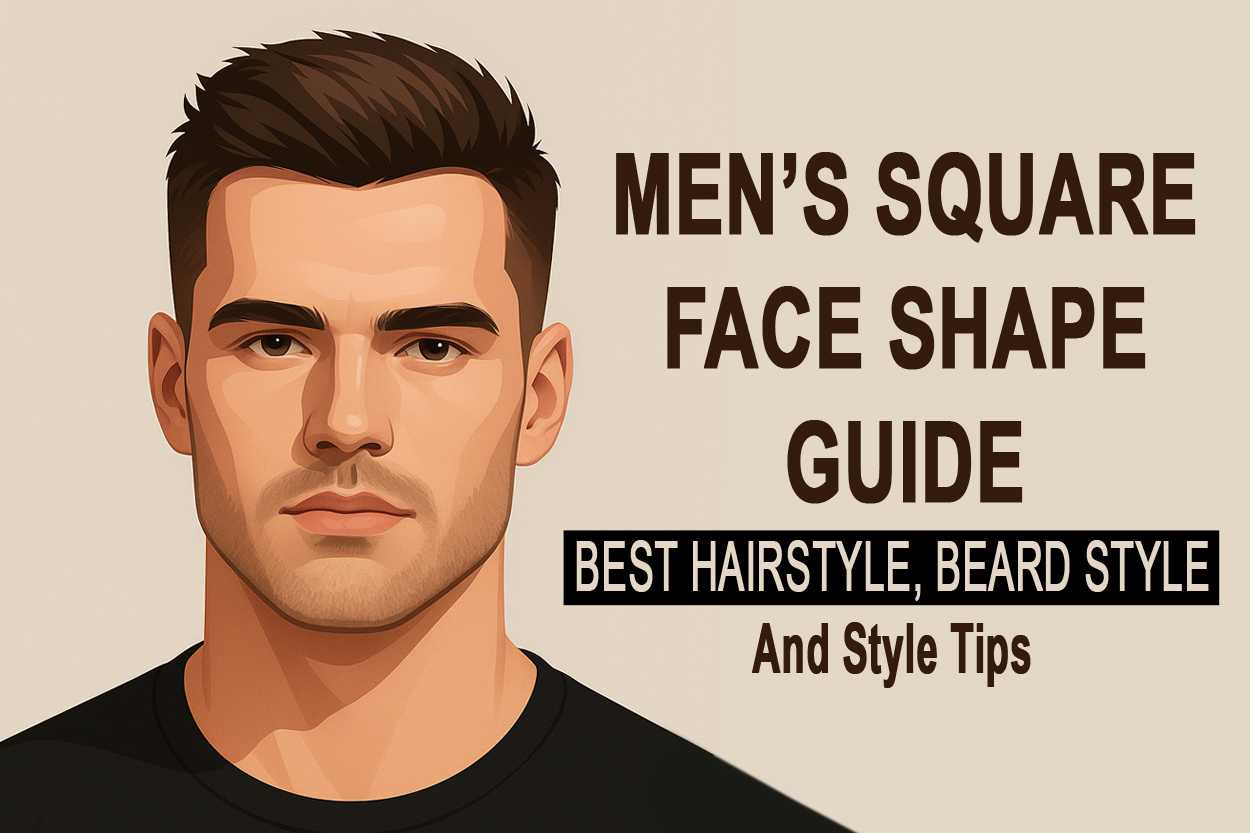 Men’s square face shape guide 2025 | best hairstyles and beard styles