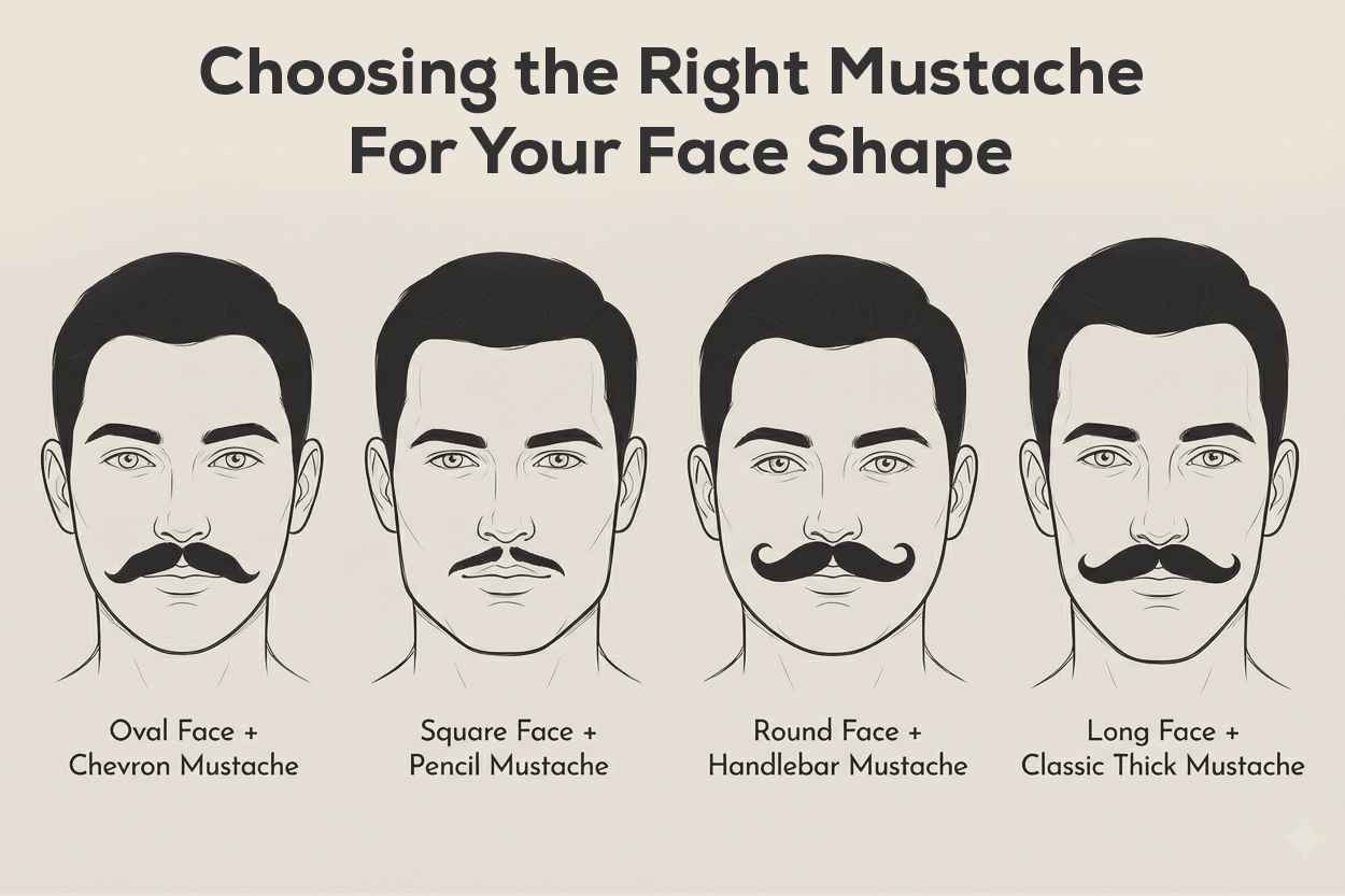 Choosing the Right Mustache for Your Face Shape
