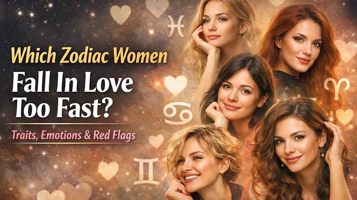 zodiac women falling in love too fast showing romantic emotions traits and red flags with zodiac signs Pisces Cancer Libra Aries Gemini and Leo
