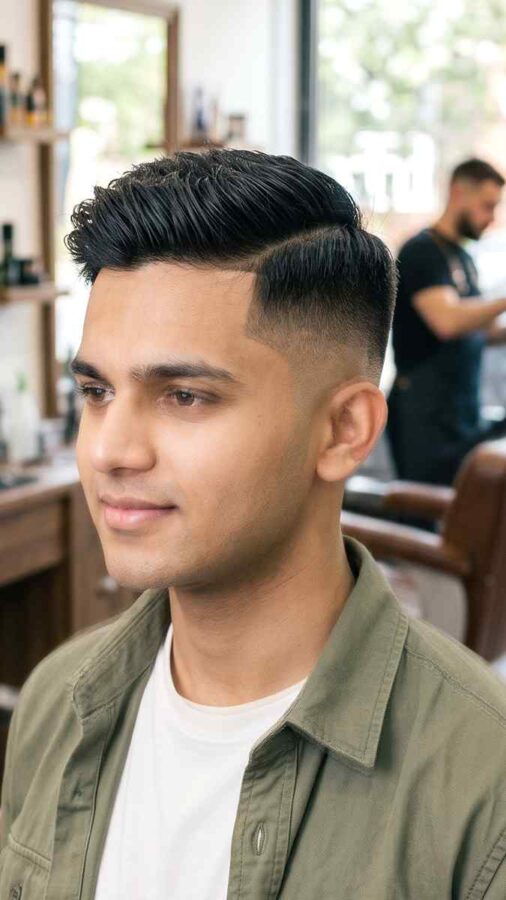 Classic taper fade hairstyle for modern men