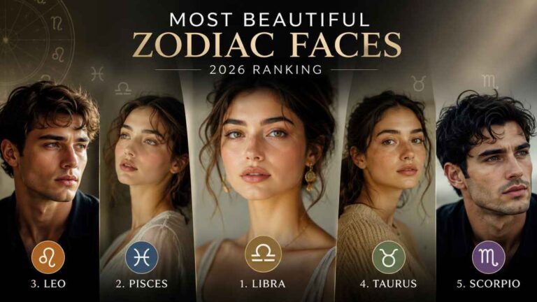 Top five zodiac signs with the most beautiful faces in 2026: Libra, Pisces, Leo, Taurus, and Scorpio.