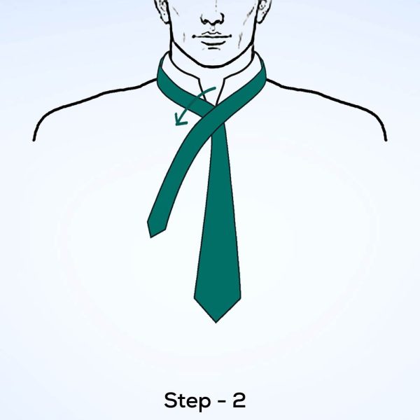 This image is the second step of Eldredge knot.