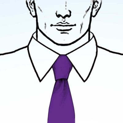 Step-by-step guide to tying a Kelvin knot for a neat and stylish look.