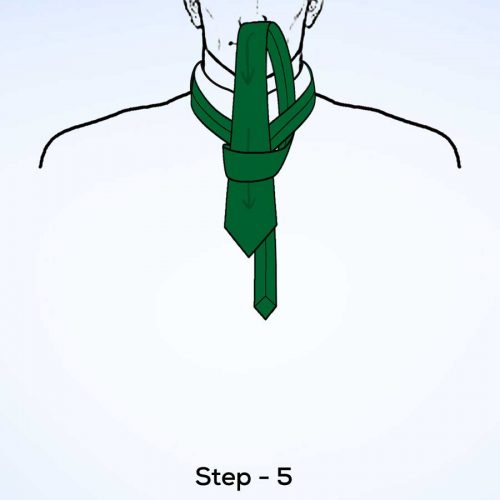 simple knot step 5